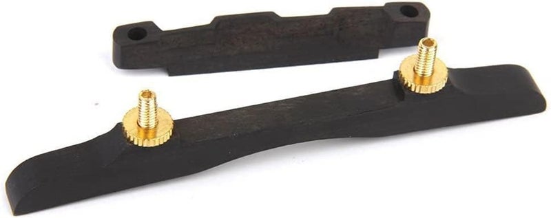 Musical String Mandolin Bridge Archtop Style Ebony Wood with Metal Hardware - Image 3
